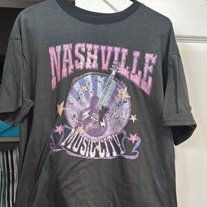 Nashville Music City Graphic T-Shirt
